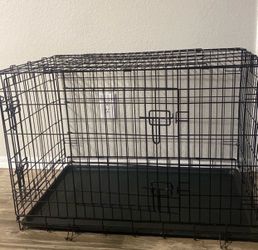 small double door dog cage