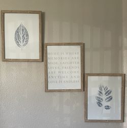Home” Decorative Wall Sign Set (3 Pieces)