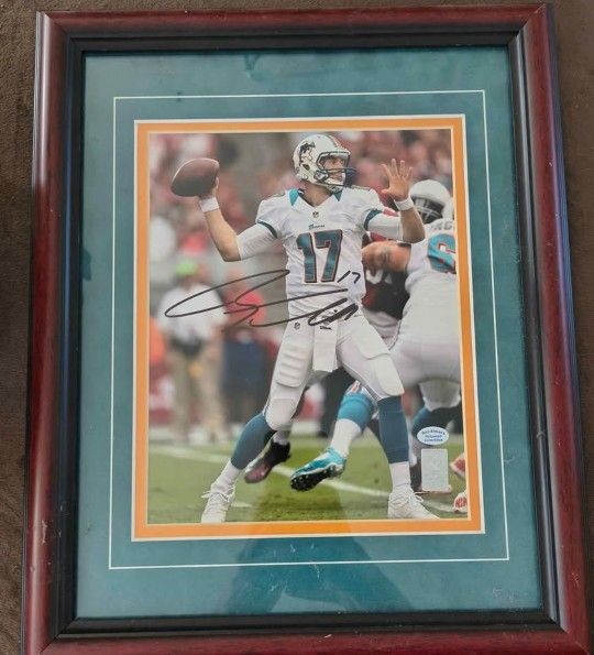 Ryan Tannehill Framed Autograph By Rich Altman Hollywood Collectibles