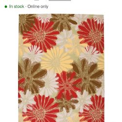 Nourison Home & Garden Daisies Rug – 5 x 7 Indoor/Outdoor