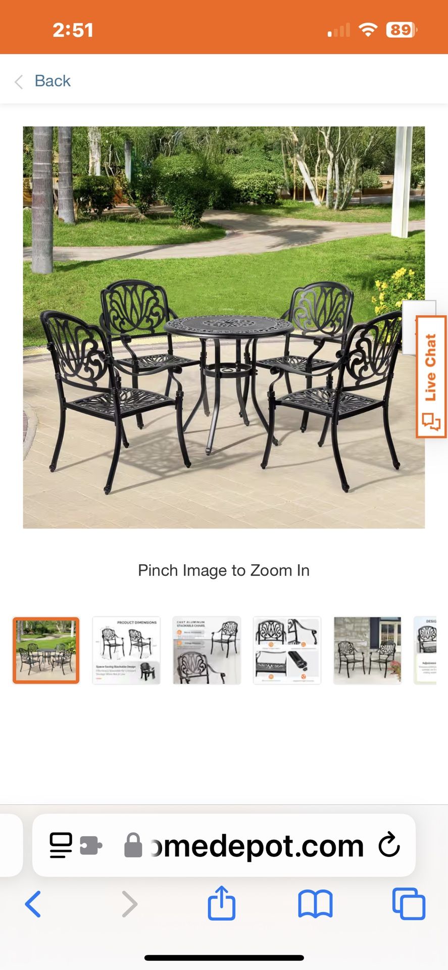 Metal Patio Set
