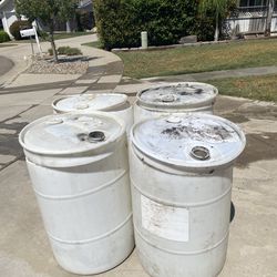 55 Gallons Plastic Barrels $ 20.00 Each