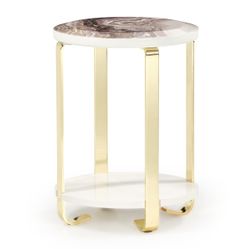 Ariana Gold Chairside Table