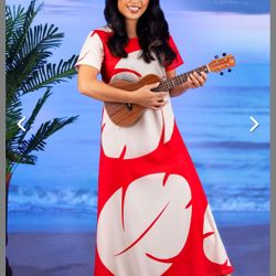 New Women's Deluxe Disney Lilo Costume Dress