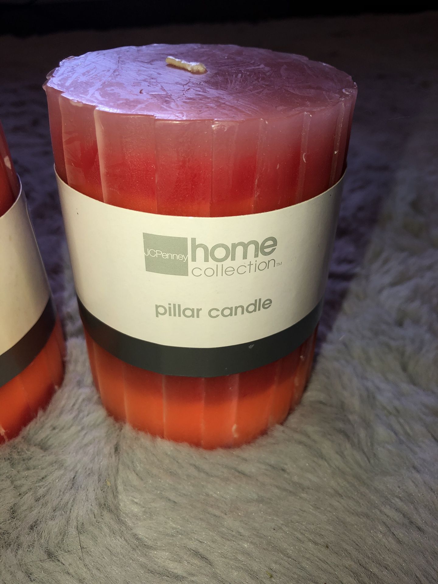 Set of 3 candles ombré