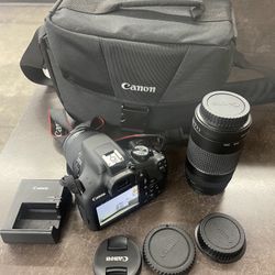 Cannon EOS Rebel T6 ds126621 18-55MM, 750MM BAG/LENS CAPS Please Read*