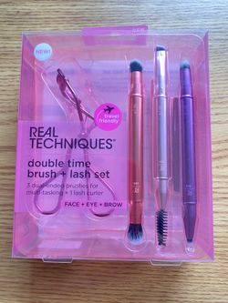 Real Techniques Limited Edition Double Time Brush + Lash Set