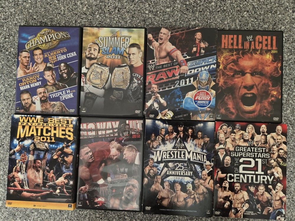 Wrestlemania 25th Anniversary Set, Plus Many Other WWE DVD's
