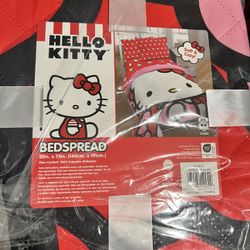 Hello Kitty Bedspread 55 Inches x 75 Inches