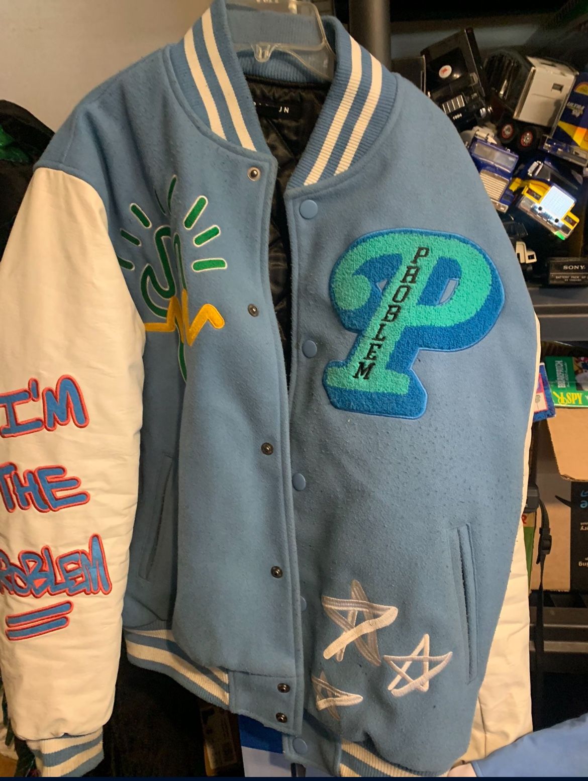 Used Pacsun P Varsity Jacket Bomber Vintage