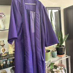 Purple Color Graduation Gown 