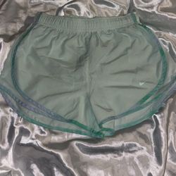 Light Green Nike Women Running Shorts 