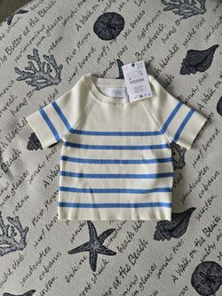 Zara Striped Rib Top