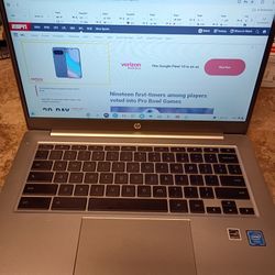 HP Chromebook 14" with cUSB charging cable 
