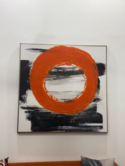 Orange wall art