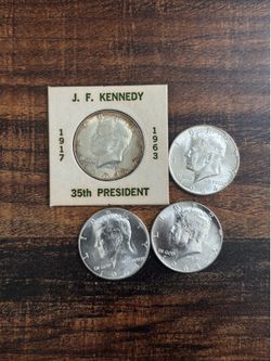 1964 Kennedy Half Dollar Silver Coins