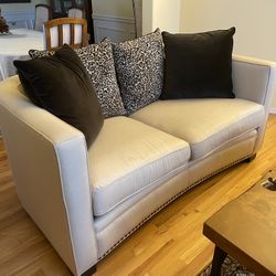 2 Modern Couches With Pillows