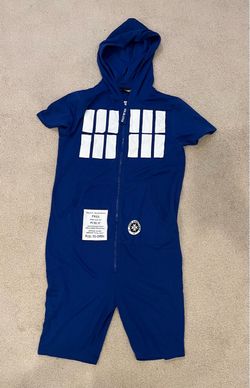 Doctor Who TARDIS Hooded Zip-Up Onesie