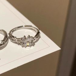 S999 sterling silver diamond clover ring female niche design high-end ring 520 birthday gift for girlfriend