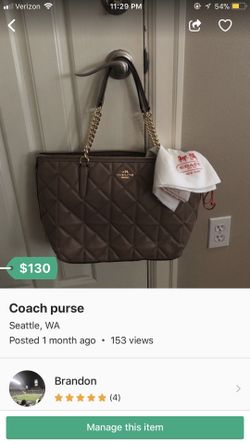 Coach purse