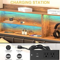 Band New Queen Sized metal Bedframe With RBC Lights