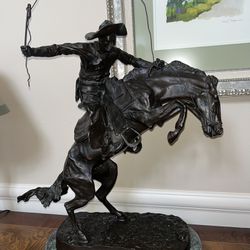 Bronco Buster Bronze Sculpture by Frederic Remington