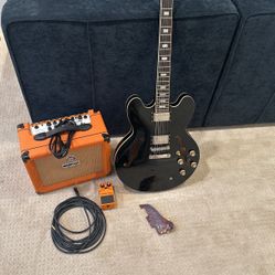 Epiphone Es 335 Pro, Boss, Orange Amp
