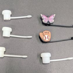 6 Straw Toppers for Tumblers