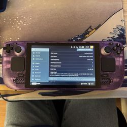 512gb Steam Deck with Translucent Purple Case