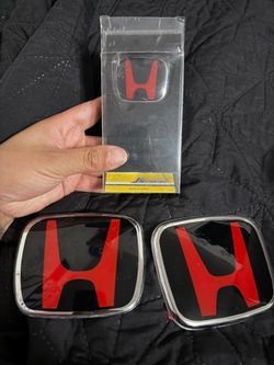 Brand new red & black emblems for civic 2022-2025