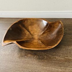Handcrafted Wooden Serving Bowl “El Mayab “