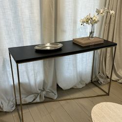 Black and gold Sofa Table / Entry Table / Console Table