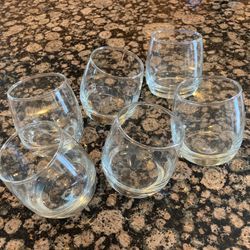Rolling base whiskey glasses, set of 6. Purchased at Nordstrom Rack, like new