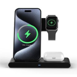 Foldable 3-in-1 Wireless Charger Stand