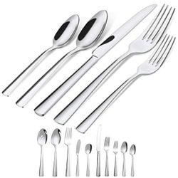 45 Piece Silverware Flatware Cutlery Set