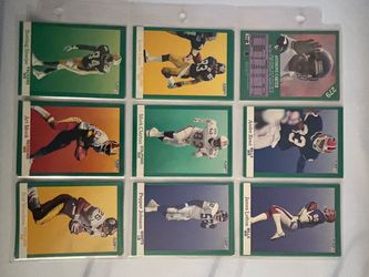 1991 Fleer NFL Football Cards Lot of 9