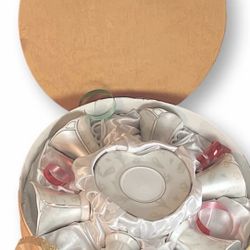 Heart Shape Demitasse Espresso Cup And Saucer Set Of Six By GNA