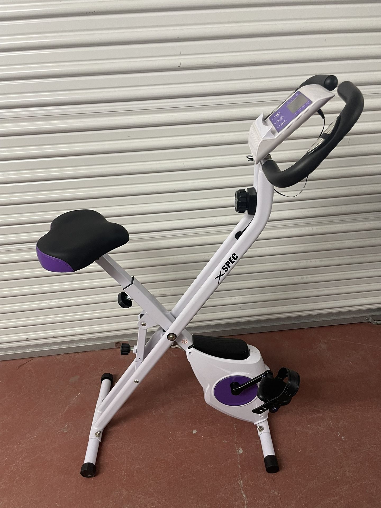 Xspec Foldable Stationary Upright Exercise Workout Indoor Cycling Bike