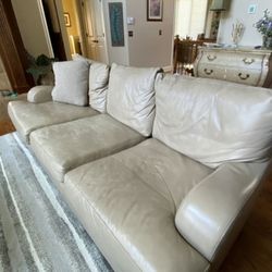 Walter Smithe Leather Couch 