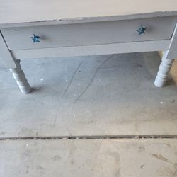 Coffee Table With Drawer And Extended Side