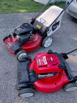 2 self propelled mowers