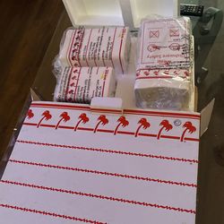 In N Out Burger ceramic containers