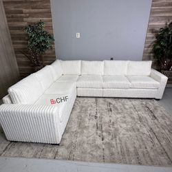 Corduroy  Living Room Sectional Couch  