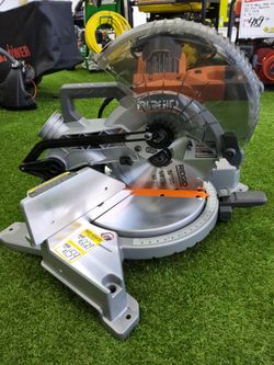 RIGID 15 AMP 10 in. Corded Dual Bevel Miter Saw With LED Cut Line Indicator (Tool Only!)