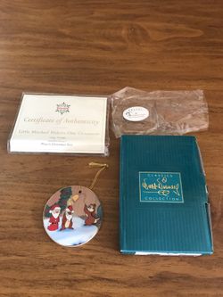 New WDCC disc ornament LITTLE MISCHIEF Chip Dale Santa Candle Snuffer