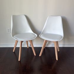 Two Chairs, White