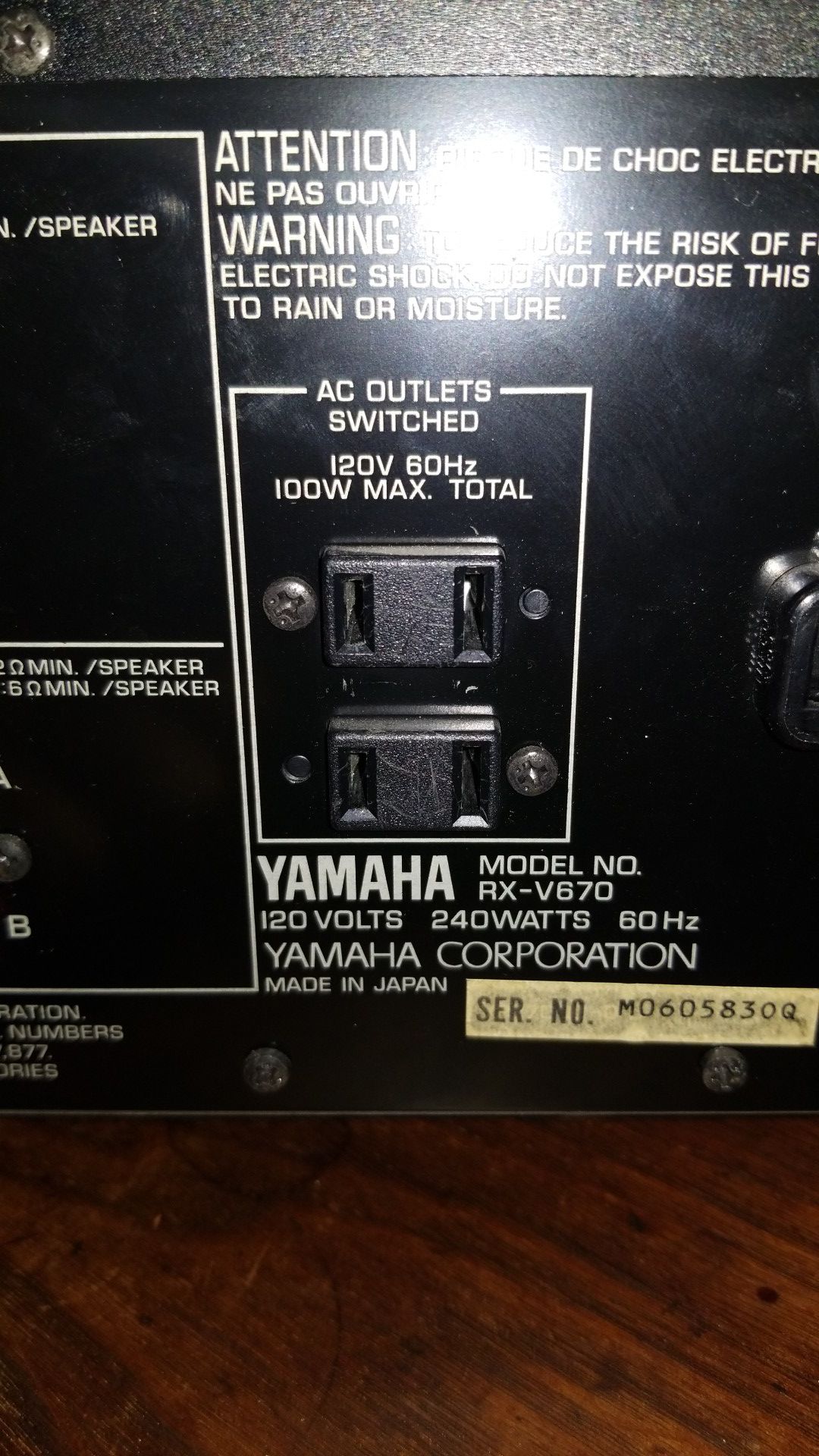 Yamaha stereo Receiver