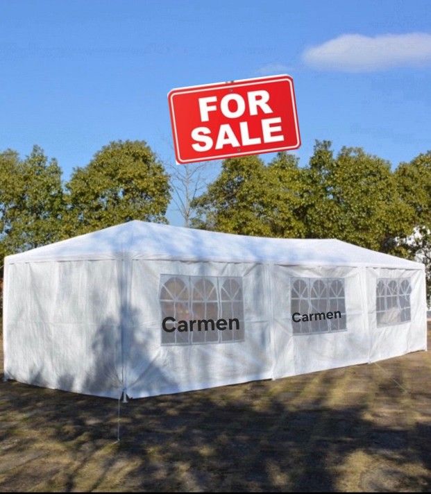 10x30 wedding party tent outdoor canopy teng with 8 side walls white FOR SALE