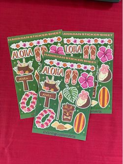 Custom sticker sheet party favors