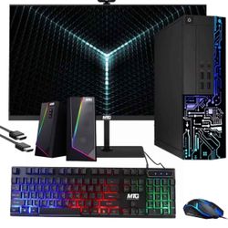 gaming pc i5 NVIDIA GeForce 610 2tb  8gb ram 27in monitor 165hz New comes with keyboard and mouse